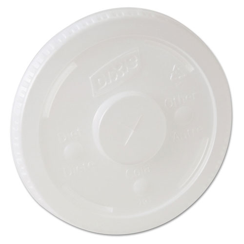 Dixie 914LSRD Translucent Lid with Long Skirt Selector fits 12, 16 and 21 Ounce Cold Paper Cups