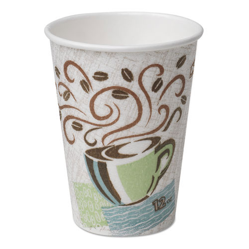 Dixie Hot Cups, Paper, 16oz, Coffee Dreams Design, 500/Carton