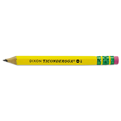 Dixon Ticonderoga Golf Pencils, HB (#2), Black Lead, Yellow Barrel, 72/Box