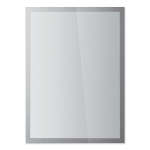 Durable Office DuraClip® DURAFRAME SUN Sign Holder, 11 x 17, Silver Frame, 2/Pack