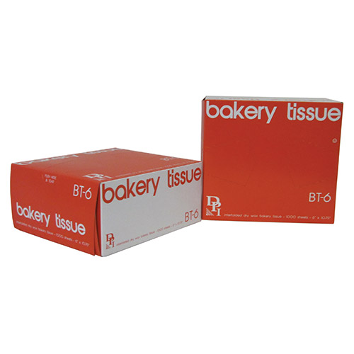 Durable Packaging 6"x10-3/4" Interfolded Bakery Tissue