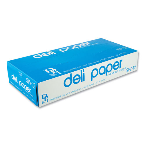 Durable Packaging Interfolded Deli Sheets, 12" x 10 3/4", 500 Sheets/Box, 12 Boxes/Carton