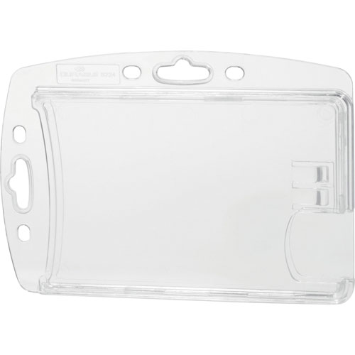 Durable Replacement Card/Badge Holder, 10/BX, Clear