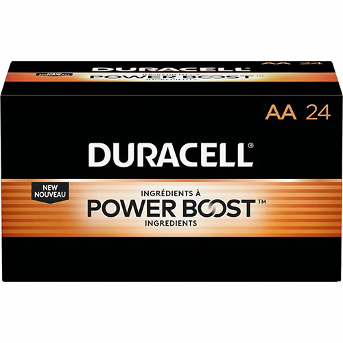 Duracell Coppertop AA Batteries, 24/PK, Black