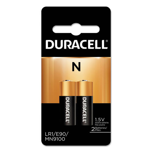 Duracell Specialty Alkaline Battery, N, 1.5V, 2/Pack