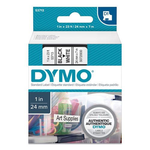 Dymo Self-Adhesive Name Badge Labels, 2.25" x 4", White, 250/Box