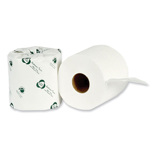 Eco Green® Recycled Two-Ply Standard Toilet Paper, Septic Safe, White, 4.25" Wide, 500 Sheets/Roll, 80 Rolls/Carton