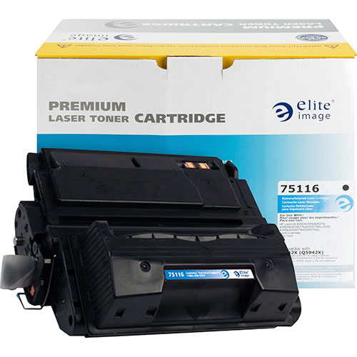 Elite Image Remanufactured Toner Cartridge, Alternative for HP 42X (Q5942X), Laser, 20000 Pages, Black, 1 Each
