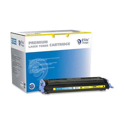 Elite Image Remanufactured Toner Cartridge, Alternative for HP 124A (Q6002A), Laser, 2000 Pages, Yellow, 1 Each