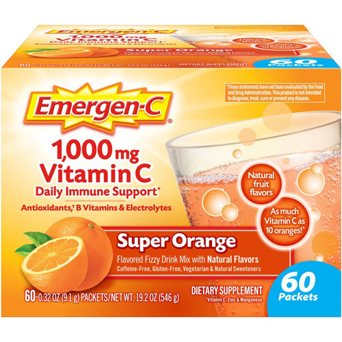Emergen-C® Super Orange Vitamin C Drink Mix - For Immune Support - Super Orange - 1 / Each
