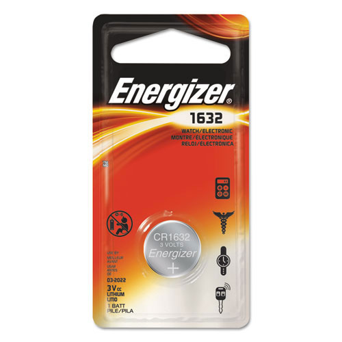 Energizer 1632 Lithium Coin Battery, 3V