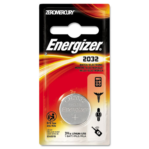 Energizer 2032 Lithium Coin Battery, 3V