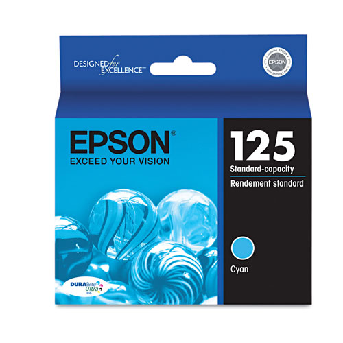 Epson T125220S (125) DURABrite Ultra Ink, Cyan