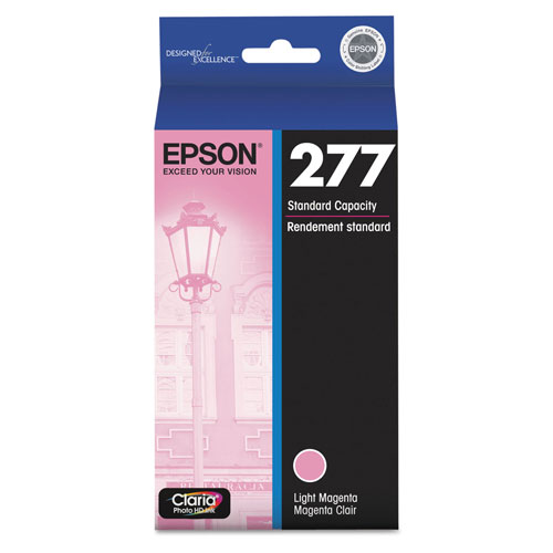 Epson T277620S (277) Claria Ink, 360 Page-Yield, Light Magenta