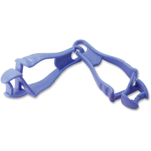 Ergodyne Squids 3400 Dual Clip Glove Clip Holder, 1 x 1 x 6.5, Acetal Copolymer, Blue