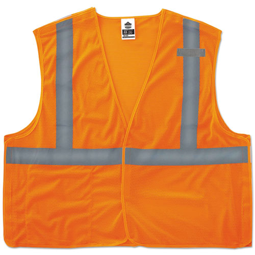Ergodyne GloWear 8215BA Type R Class 2 Econo Breakaway Mesh Vest, Orange, L/XL