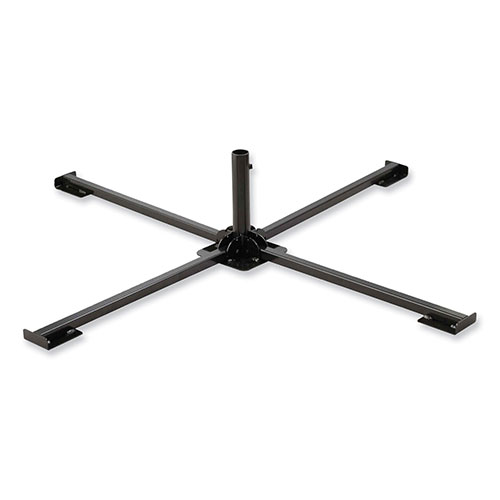 Ergodyne Shax 6190 Umbrella Stand, 1.65" Cylinder with Set Screw Clamp, Metal, 48 x 48 x 10, Black