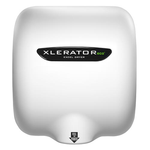 Excel XLERATOReco® Hand Dryer 110-120V, White Epoxy Painted, Noise Reduction Nozzle