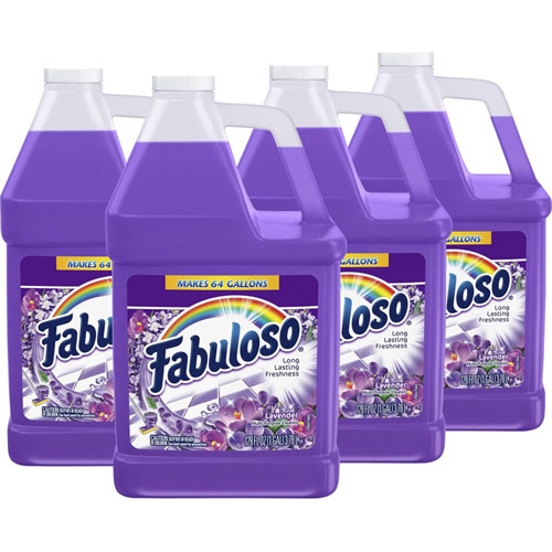 Fabuloso® All-Purpose Cleaner - 128 fl oz (4 quart) - Lavender Scent - 4 / Carton - Purple
