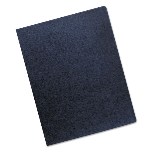 Fellowes Linen Texture Binding System Covers, 11-1/4 x 8-3/4, Navy, 200/Pack
