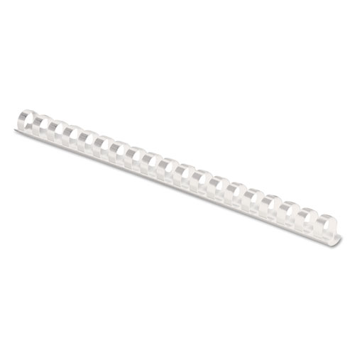 Fellowes Plastic Comb Bindings, 3/8" Diameter, 55 Sheet Capacity, White, 100 Combs/Pack