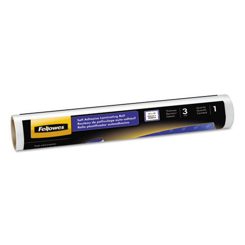 Fellowes Self-Adhesive Laminating Roll, 3mil, 16" x 10 ft, Glossy Finish