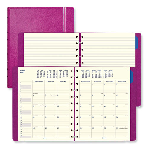 Filofax Soft Touch 17-Month Planner, 10.88 x 8.5, Fuchsia Cover, 17-Month (Aug to Dec): 2023 to 2024