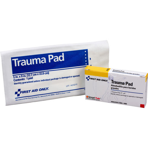 First Aid Only 10 Person ANSI Class A Refill, 5 x 9" Trauma Pad