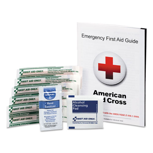 First Aid Only First Aid Guide w/Supplies, 9 Pieces