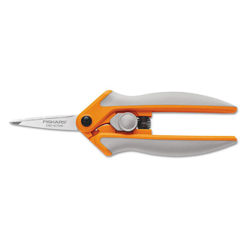 Fiskars Easy Action Micro-Tip Scissors, 5 in. Length, 1 3/4 in. Cut