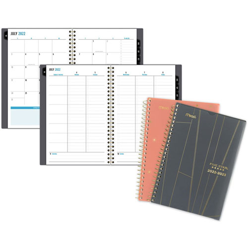 Five Star® Style Planner - Small Size - Academic - Weekly, Monthly - 12 Month - July till June