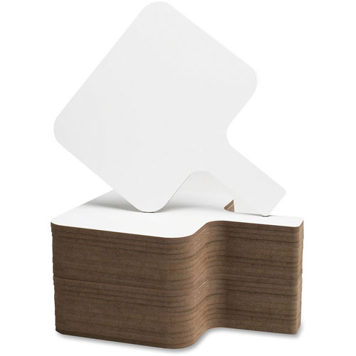 Flipside Dry Erase Answer Paddle, Rect, 8" x 9-3/4", White