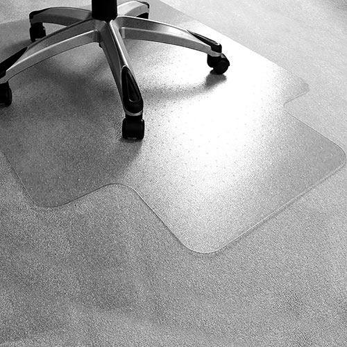 Floortex Advantagemat Plus Chairmat - Carpet - 48" Length x 36" Width - Rectangle - Clear
