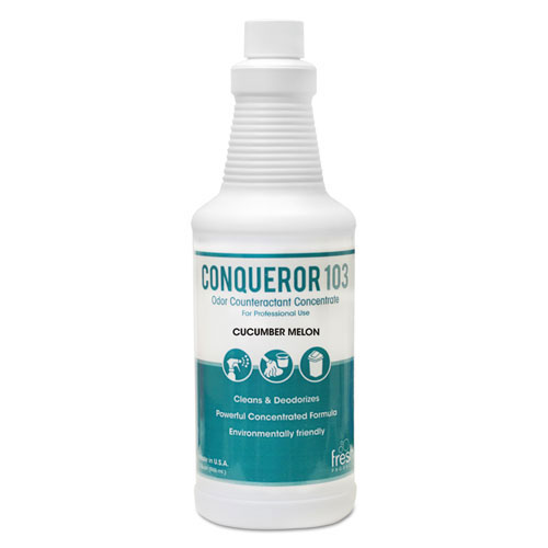 Fresh Products Bio-C 105 Odor Counteractant Concentrate, Cucumber Melon, 1qt Bottle,12/Carton