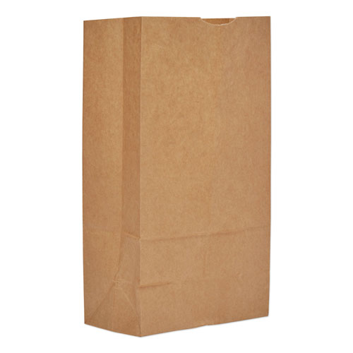 GEN Grocery Paper Bags, 50 lbs Capacity, #12, 7"w x 4.38"d x 13.75"h, Kraft, 500 Bags