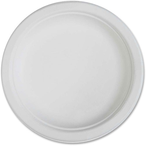 Genuine Joe Compostable Plates, 6", 1000/CT, White