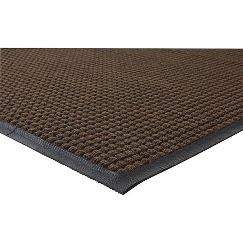 Genuine Joe Waterguard Floor Mat, 3' x 10', Brown