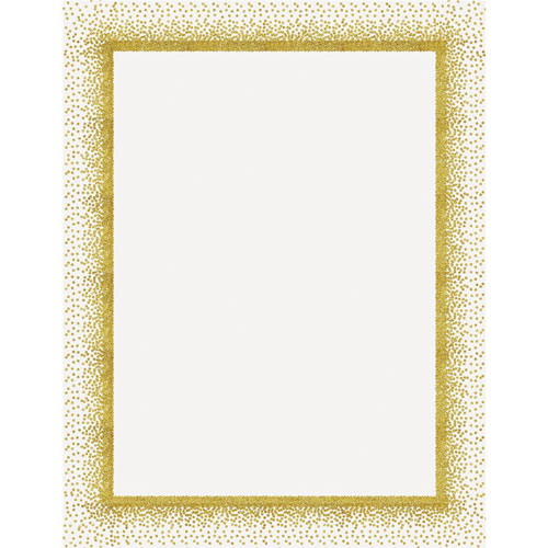 Geographics Confetti Gold Design Poster Board, Fun and Learning, Project, Sign, Display, Art, 28" x 22", Confetti Gold Design, 25/Carton, Yellow