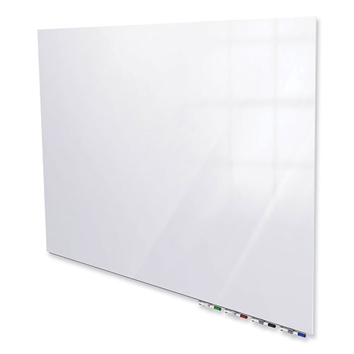 Ghent MFG Aria Low Profile Magnetic Glass Whiteboard, 36 x 24, White Surface