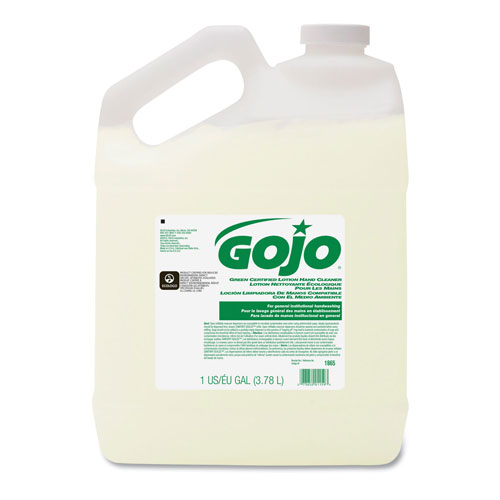 Gojo Green Certified Lotion Hand Cleaner, 1 Gallon Bottle, Floral Scent, 4/Carton