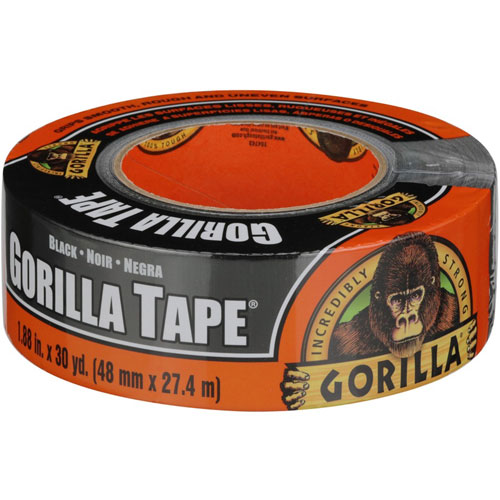 Gorilla Glue Black Tape - 30 yd Length x 1.88" Width - 1 / Each - Black