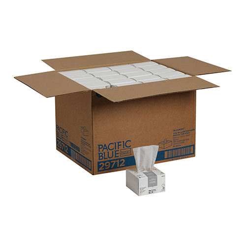 GP Recycled 3-Ply Disposable Delicate Task Wiper (Previously AccuWipe®), Large, White, 280 Wipers/Box, Wiper (WxL) 4.5" x 7.9"