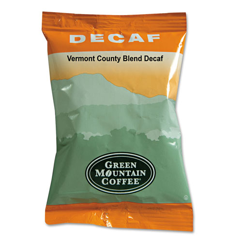 Green Mountain Vermont Country Blend Decaf Coffee Fraction Packs, 2.2oz, 50/Carton