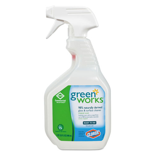 Green Works Glass & Surface Cleaner, Original, 32oz Smart Tube Spray Bottle
