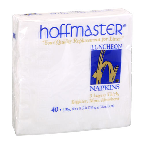 Hoffmaster Luncheon Napkin,13"x13 1/2", White