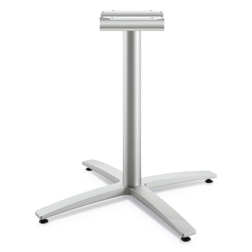 Hon Between Seated-Height X-Base for 30"-36" Table Tops, Silver