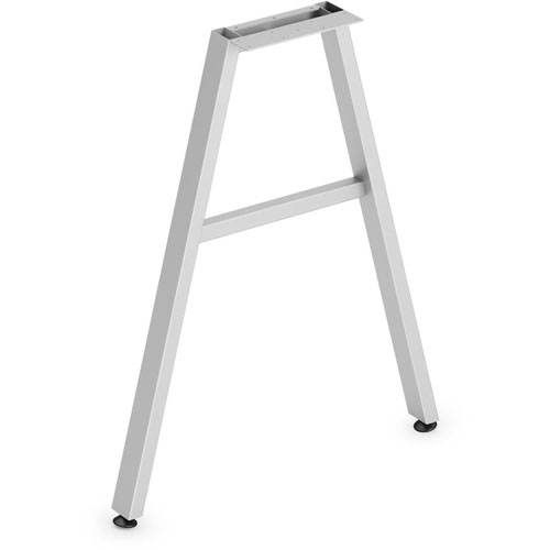 Hon Leg, Angled, f/24"D Mod Worksurfaces, 24"W, Silver