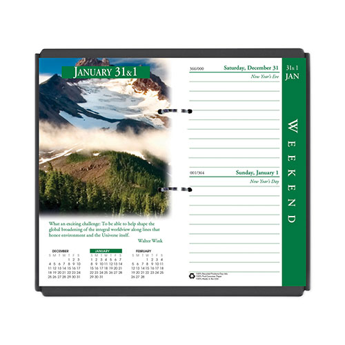 House Of Doolittle Earthscapes Desk Calendar Refill, Nature Photography, 3.5 x 6, White/Multicolor Sheets, 12-Month (Jan to Dec): 2024
