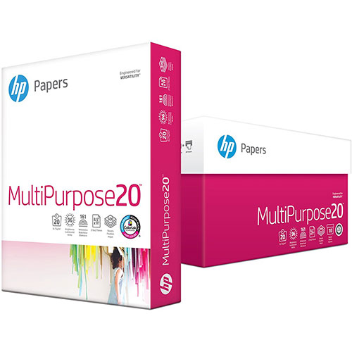 HP MultiPurpose20 8.5x11 Copy & Multipurpose Paper - White - 96 Brightness - Letter - 8 1/2" x 11" - 20 lb Basis Weight - Smooth - 40 / Pallet