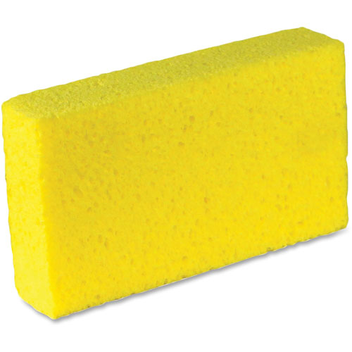 Impact Cellulose Sponge, 1.7"x4"x7.6", Biodegradable, 6/PK, Yellow
